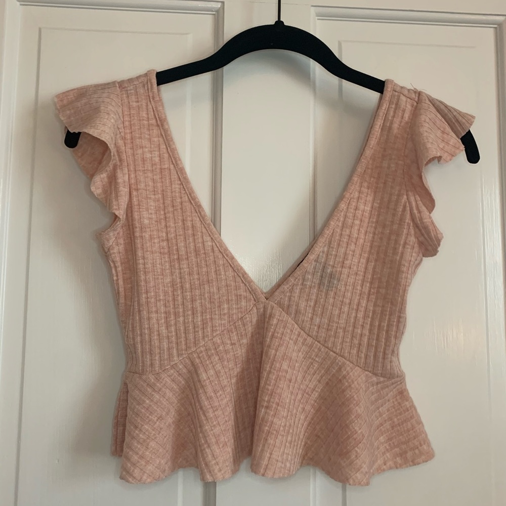 Pink Peplum Tank
